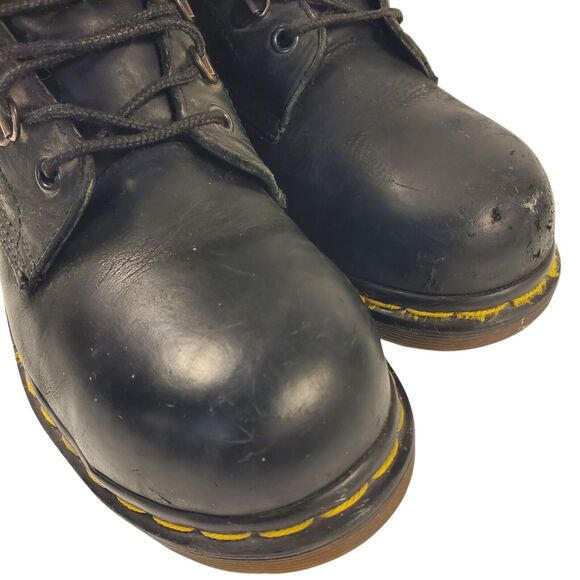 DR. MARTENS Boots 7735 Men Size UK 5 US 7 Black Steel Toe Combat MADE IN ENGLAND main image 12